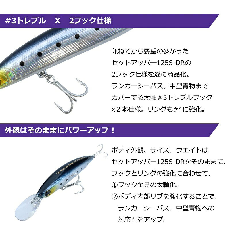 ショアラインシャイナーZセットアッパーLH125SDR CアデルKMピンクイワシ の商品画像3枚目