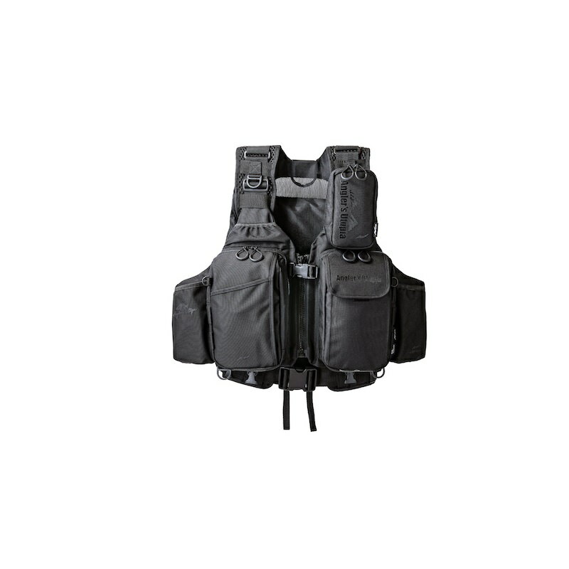 Vests - アピア　アングラーズサポートベストVer.4 ブラック×ブラック
