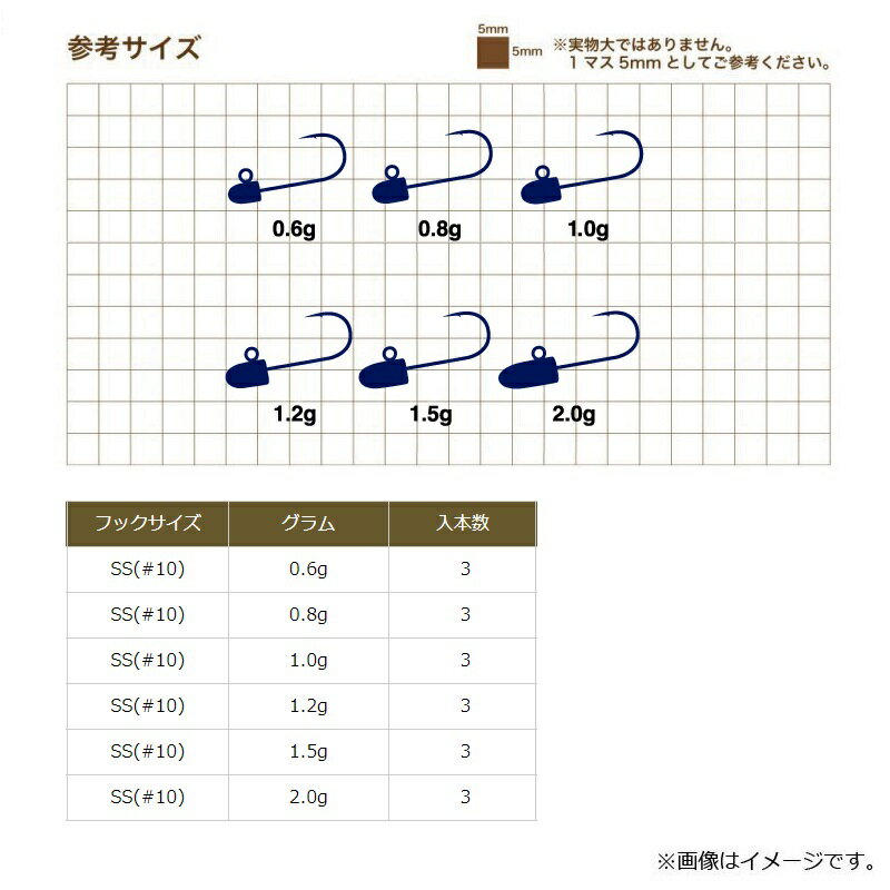 ジャングルジム　J313 ジャコヘッドTG SS(#10) 0.8g 3