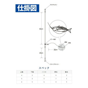 ハヤブサ　HD300 ぶっこみ胴突飲ませ 移動式2段鈎 4-4　【釣具　釣り具】