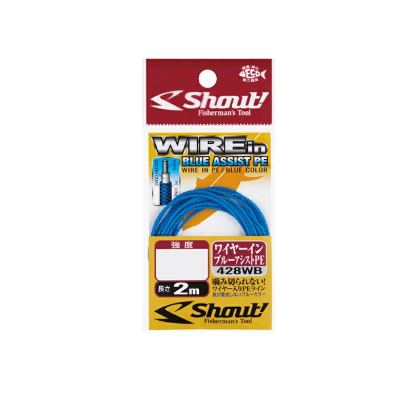 シャウト 428WB ワイヤーインブルーアシストPE 80Lb