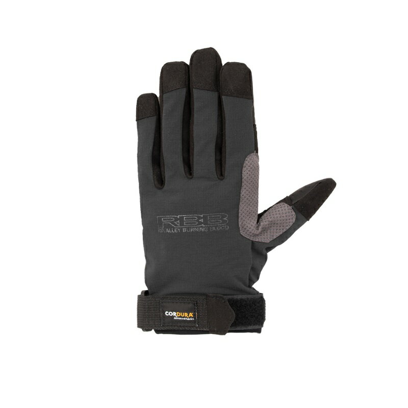 仕様表ビッグゲーム対応グローブ手の甲側は軽量・強度に優れたCODURAストレッチナイロンを採用。掌の合成皮革に加え手を保護するクッション入りパット付。人差し指、親指は摩耗強度の高い牛革（ウォッシャブルレザー）はスピニングのキャスティングはもちろんベイトリールでのキャスティングゲームに対応大物をターゲットにしたアングラーにお勧めのグローブ。■機能UVカット、伸縮、STRETCHRivalleyリバレイ　RBB アルティメットグローブ●品番：7682●カラー：グレー●サイズ：M●手囲い：〜24cm●素材：(甲部)ポリエステル88％、ポリウレタン12％(CORDURA)　　　　(掌部)人工皮革　　　　(指先)牛革(ウォッシャブルレザー)詳細はこちら