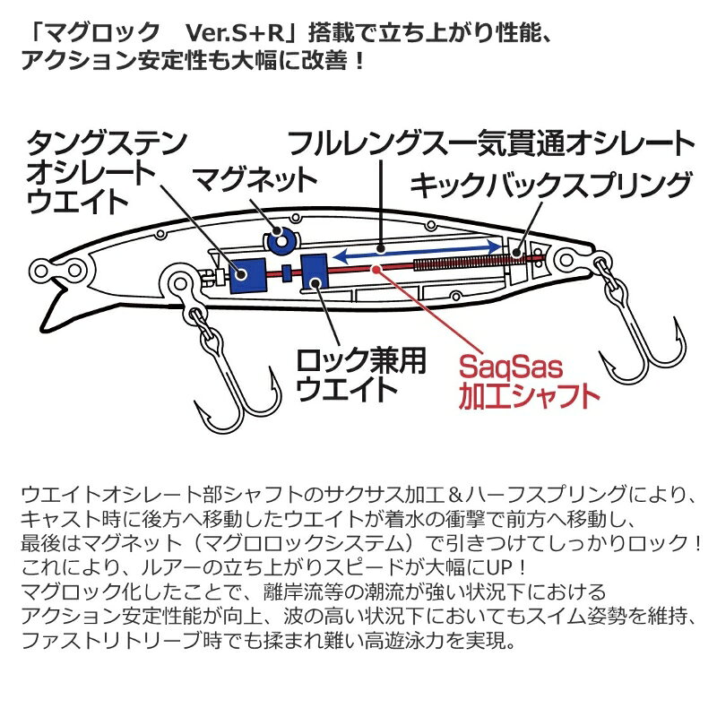 ショアラインシャイナーZバーティスR98F-SSR ケイムラ生シラス の商品画像3枚目