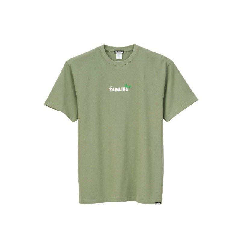 サンライン　SUW-15303T オーガニックコットンTシャツ L グリーン　【釣具　釣り具】