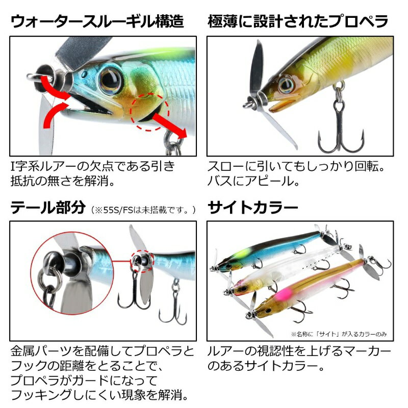 ダイワ　ガストネード 55FS ピンクパープル