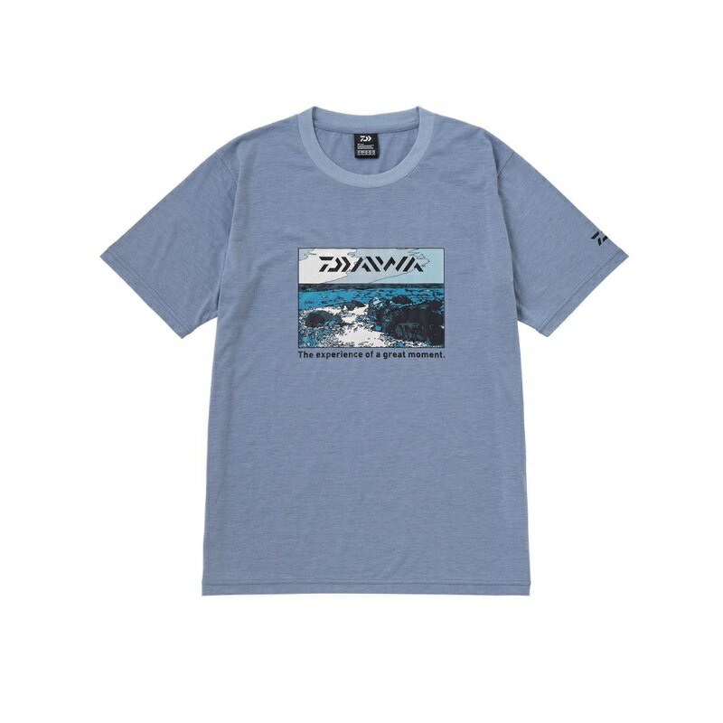 ダイワ　DE-6123 グラフィックTシャツ サラシ ダルサックス L　
