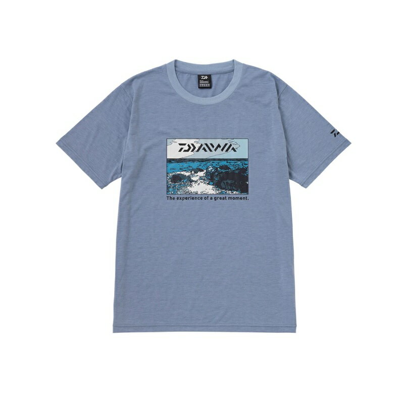 ダイワ　DE-6123 グラフィックTシャツ サラシ ダルサックス 2XL　