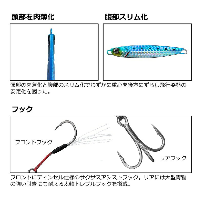 サムライジグR 40g フルルミノーバ の商品画像3枚目
