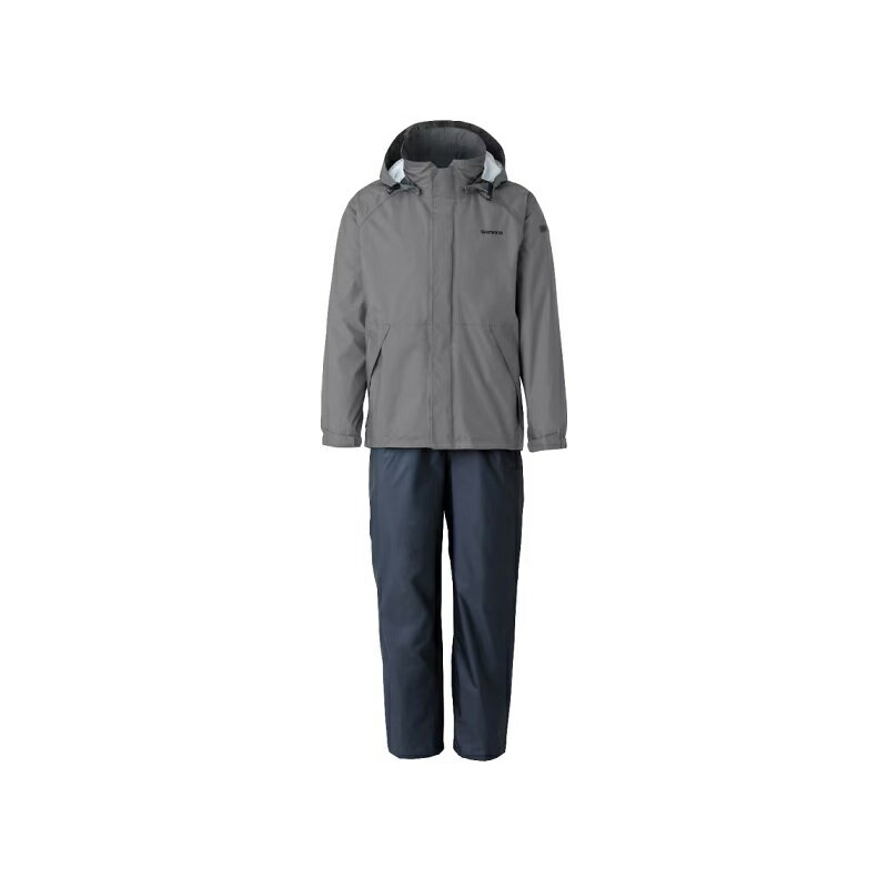 シマノ　RA-027Q DSベーシックスーツ L チャコール　【釣具　釣り具】