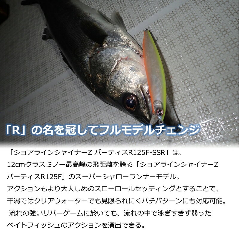 ショアラインシャイナーZバーティスR125F-SSR ピンクグローイワシ の商品画像3枚目