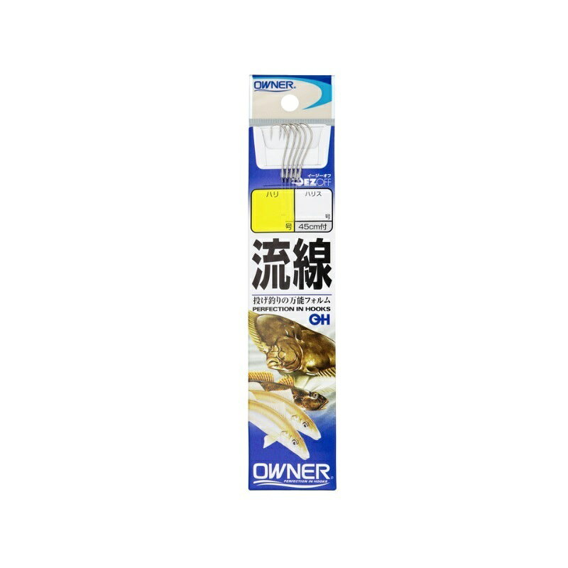仕様表投げ釣りには最もポピュラーな鈎。OWNERオーナー　20840 OH 白 流線●品番:20840（20840）●形態:糸付●号数:11-3詳細はこちら