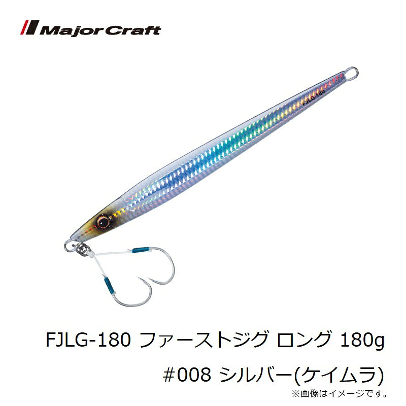 ファーストジグ ロング 180g シルバー(ケイムラ) の商品画像3枚目
