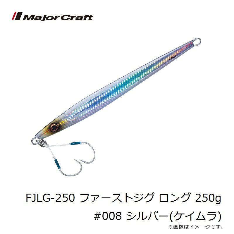 ファーストジグ ロング 250g シルバー(ケイムラ) の商品画像3枚目