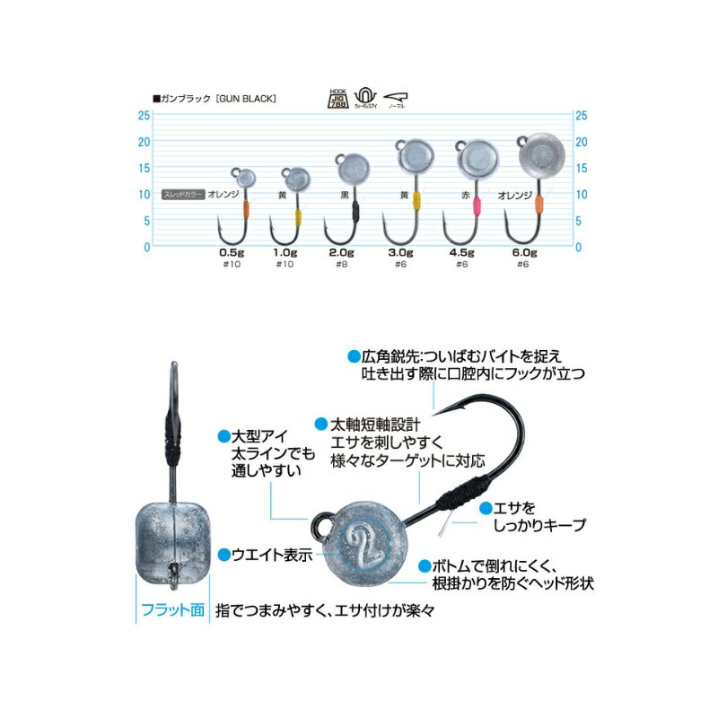 オーナー JH-89 虫ヘッド 1g 【釣具 ...の紹介画像2