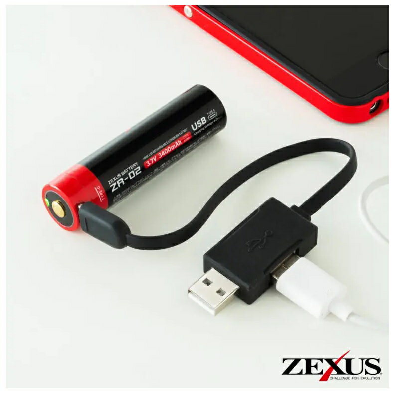冨士灯器　ZEXUS 専用電池 ZR-02　【釣具　釣り具】