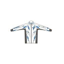 オーナー ストレッチフルジップシャツ2 M ホワイト/ブルー 【釣具 釣り具】