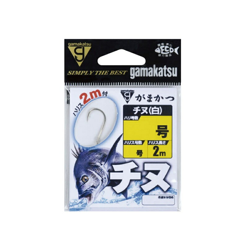 Tying Tools - がまかつ　糸付 チヌ(白) 2M　3-2