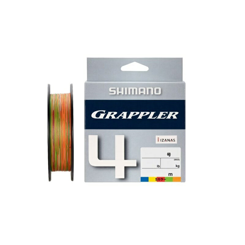 シマノ LD-A72W グラップラー 4 PE 1.2号 300m 10m x 5カラー