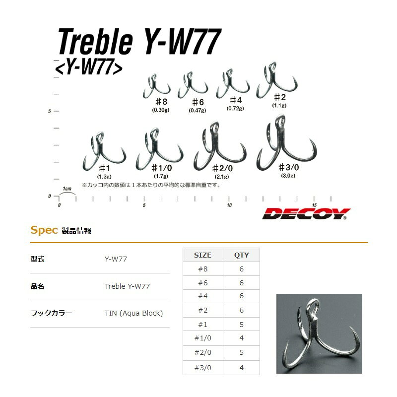DECOY Treble Y-W77 #6 の商品画像2枚目