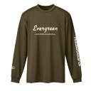 エバーグリーン ドライロングTシャツ Fタイプ L アーミーグリーン