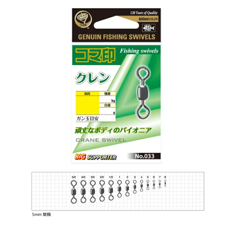 コマ印　33 クレンスイベル 5/0号 黒 - 2
