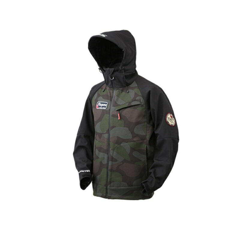 オレンジブルー　MZFW-755 MZウインドカットジャケット ダブルトーン L ブラック×カモ【在庫限り特価】..