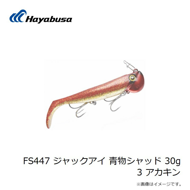 巻くだけ喰わせ系ジグヘッドワーム ジャックアイ 青物シャッド 30g アカキン (3)