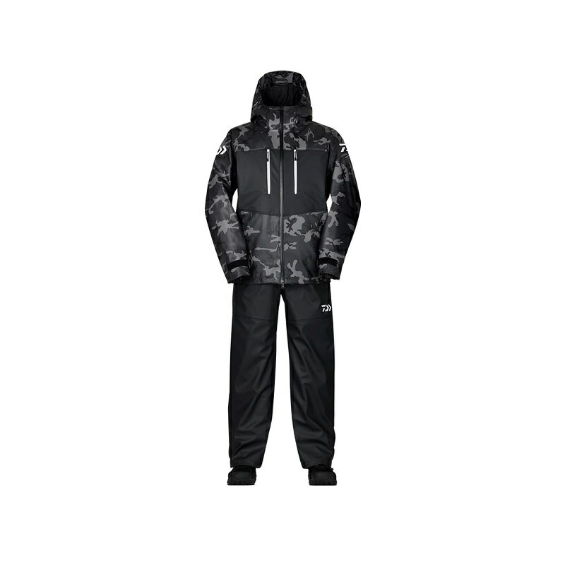 ダイワ　DW-6023 PUオーシャンサロペットウインタースーツ ブラックカモ 2XL　【在庫限り特価】