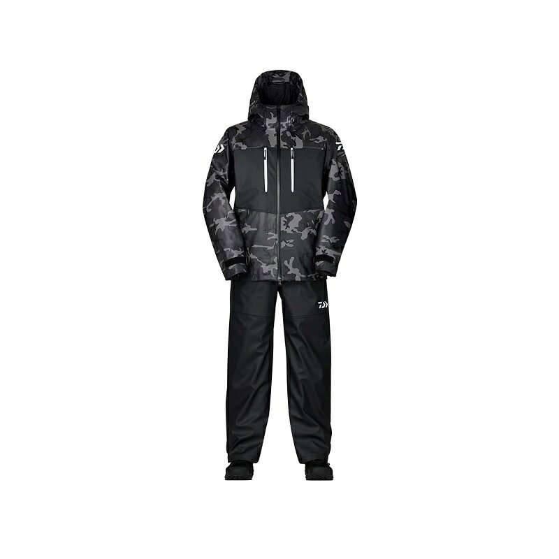 ダイワ　DW-6023 PUオーシャンサロペットウインタースーツ ブラックカモ 3XL　【在庫限り特価】