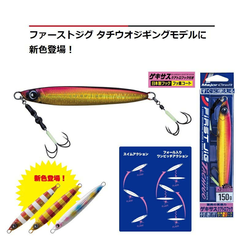 ファーストジグ タチウオ 180g コットンキャンディグロー の商品画像2枚目