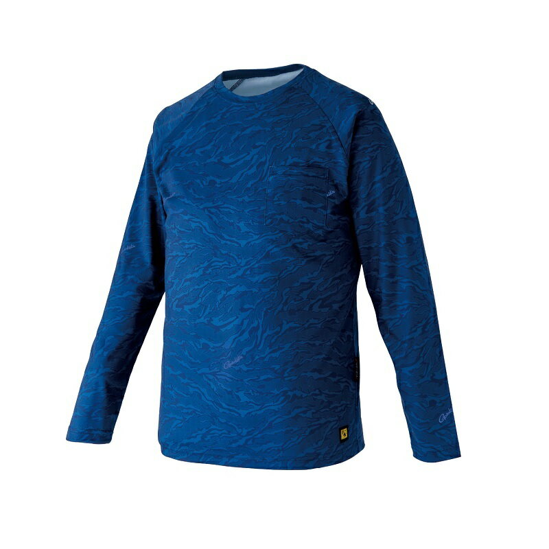 がまかつ　GM3730 NFZラグランスリーブTシャツ ネイビー LL