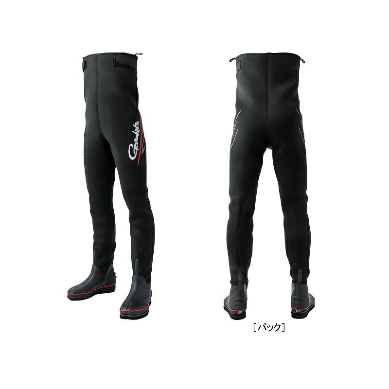 がまかつ　GM5825 胴付ウェーダー(先割・4mm厚) ブラック 26B