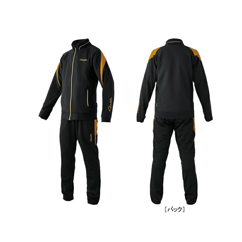がまかつ　GM3733 ライトクールスウェットスーツ ブラック/ゴールド L