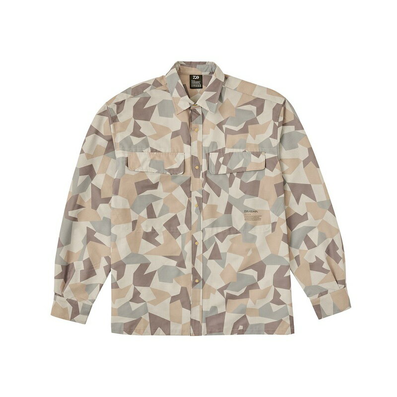 ダイワ DE-8924 ストリームシャツ サンドカモ XL