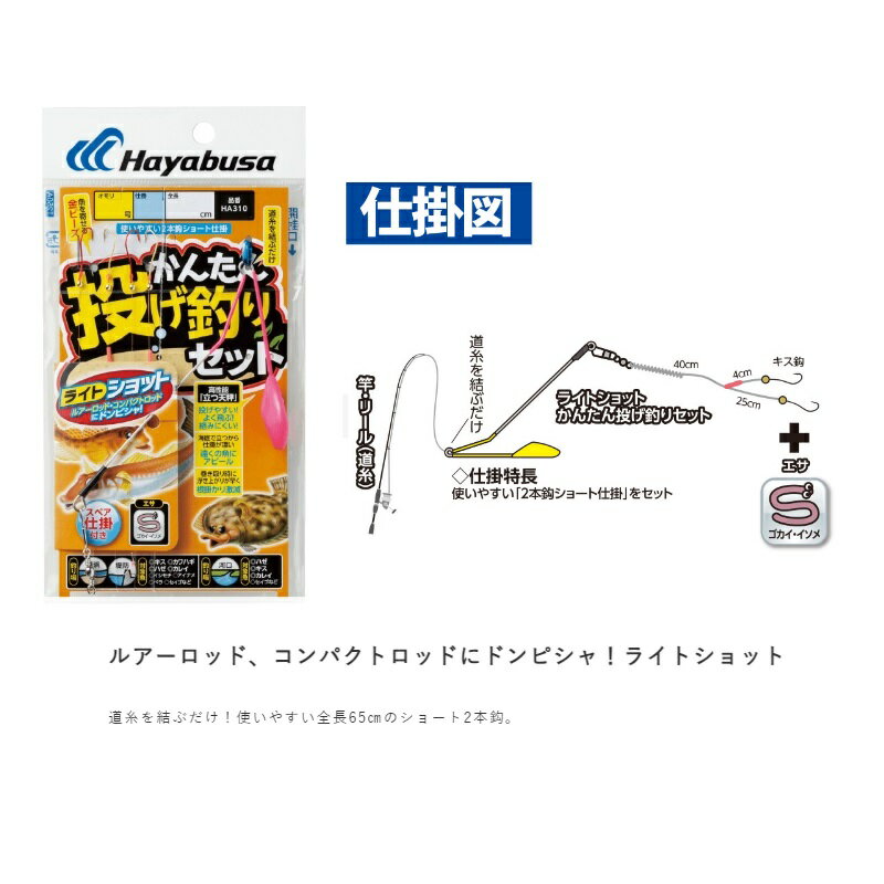 ハヤブサ HA310 かんたん投げ釣りセット ...の紹介画像2