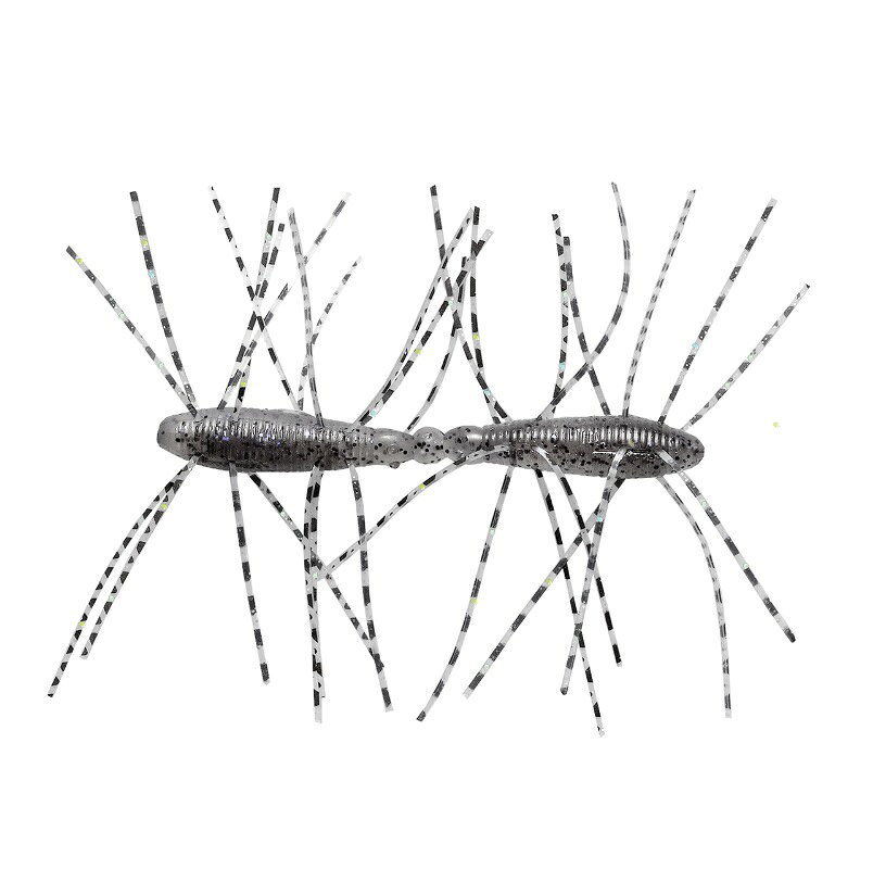 Tiemco Worm Creepy Egg Rubber 34T #242 Electric Shad