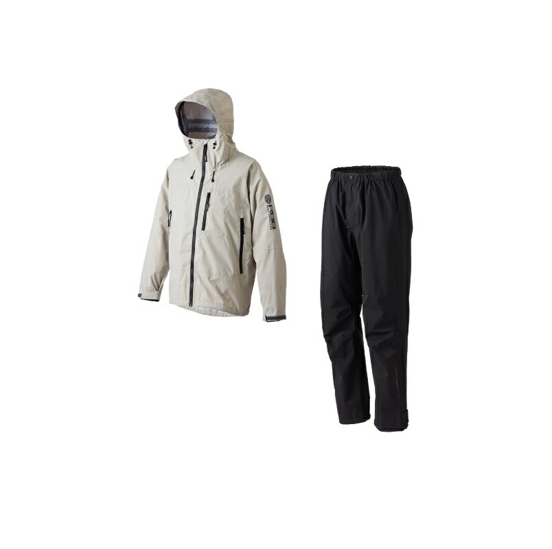 リバレイ　7713 RBB タイドゲームレインスーツ ライトグレー M