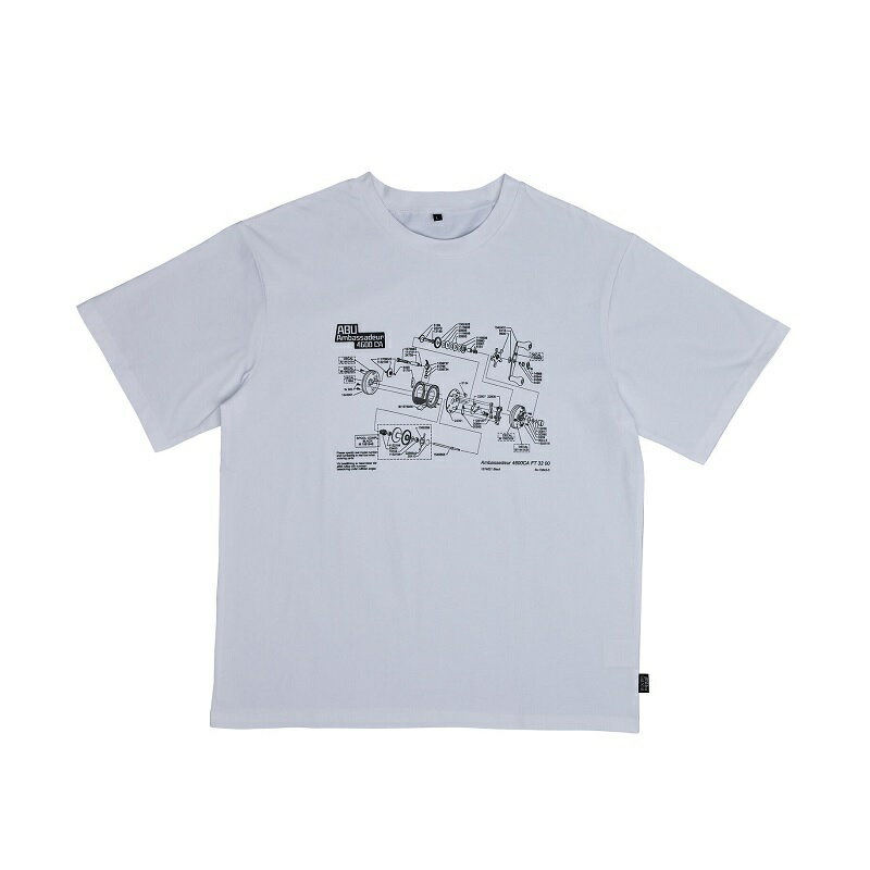 アブ Abu バグオフ 4600CA展開図T ホワイト L