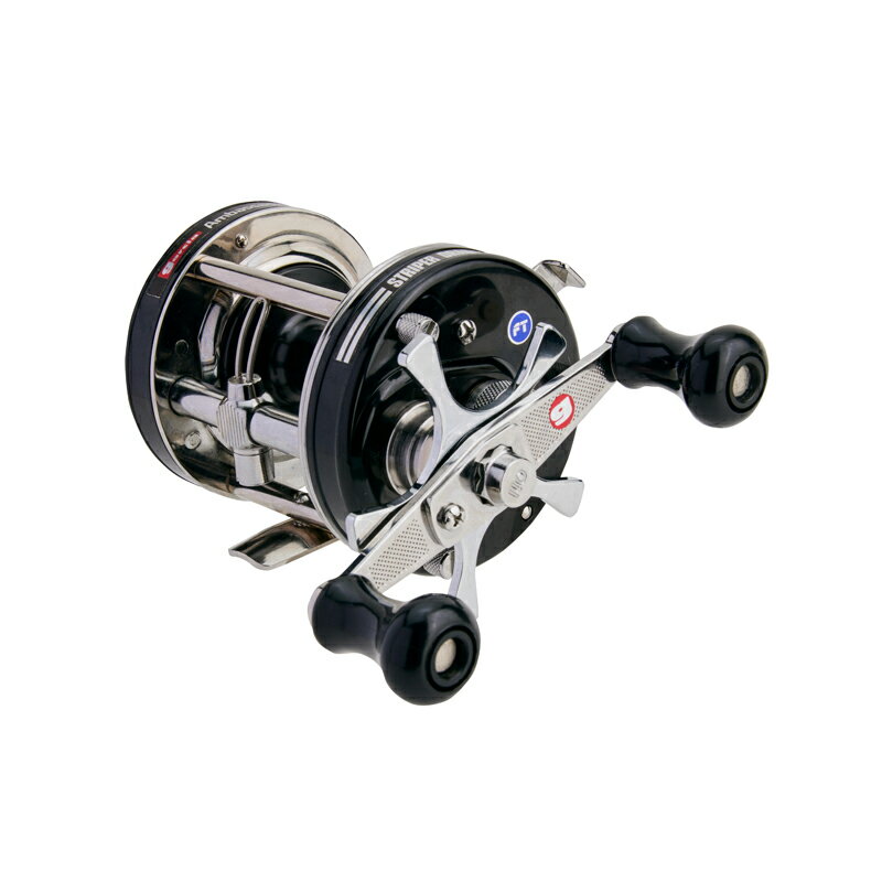 アブ　AMBASSADEUR 6501 Striper Black　/ ベイト リール 左巻