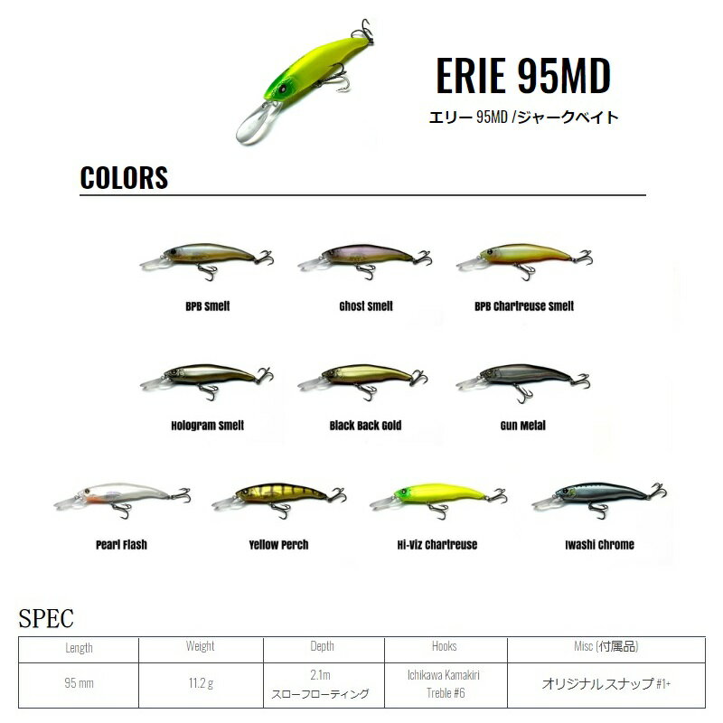 ニシネルアーワークス　エリー95MD #02 ゴーストスメルト 2