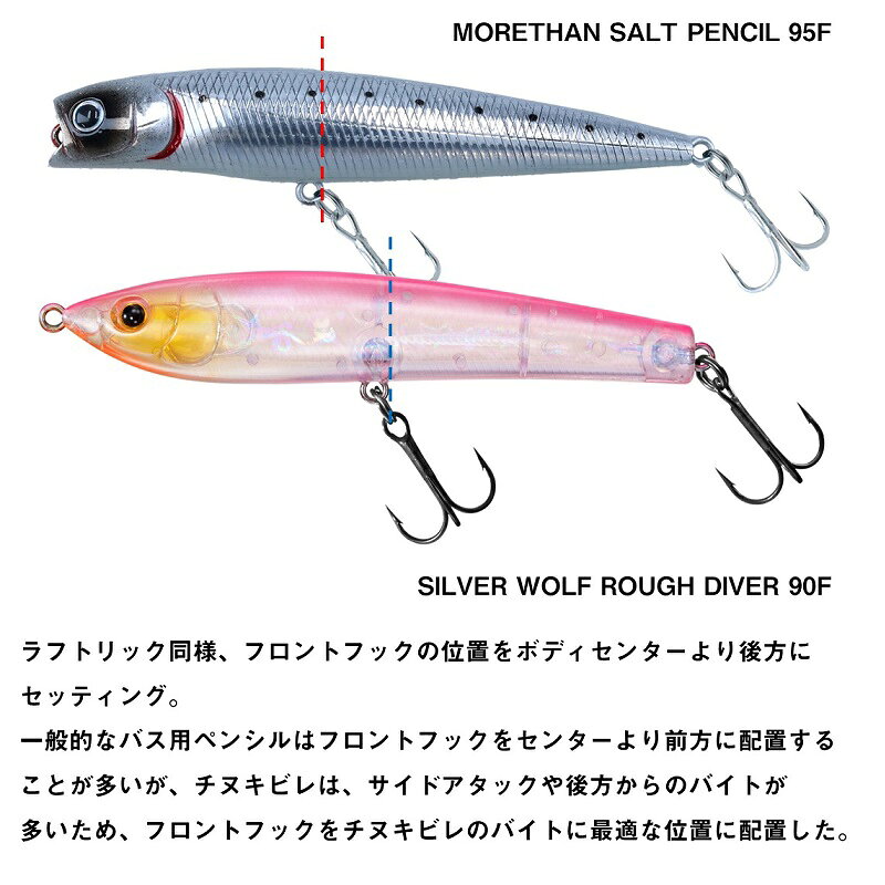 シルバーウルフ ラフダイバー90F 半々ピンク の商品画像3枚目