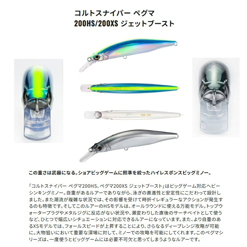 ペグマ 200HS ジェットブースト TフルグローCB の商品画像2枚目