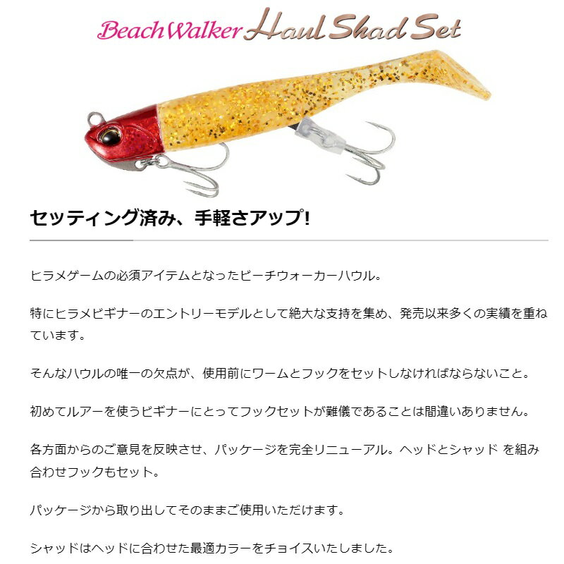 デュオ　ビーチウォーカー ハウルシャッドセット 27g 4インチ MCC0744 UV金オーロラチャート+UVチャートグリキンラメ 2