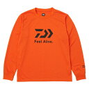 ダイワ DE-8424 ロングスリーブシャツ Feel Alive. ブラッドオレンジ 2XL(4)