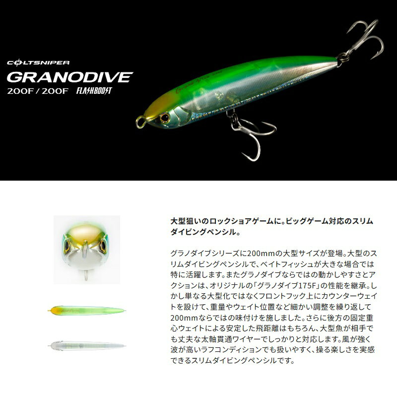 グラノダイブ 200F/200F フラッシュブースト NRKマットマイワシ の商品画像2枚目