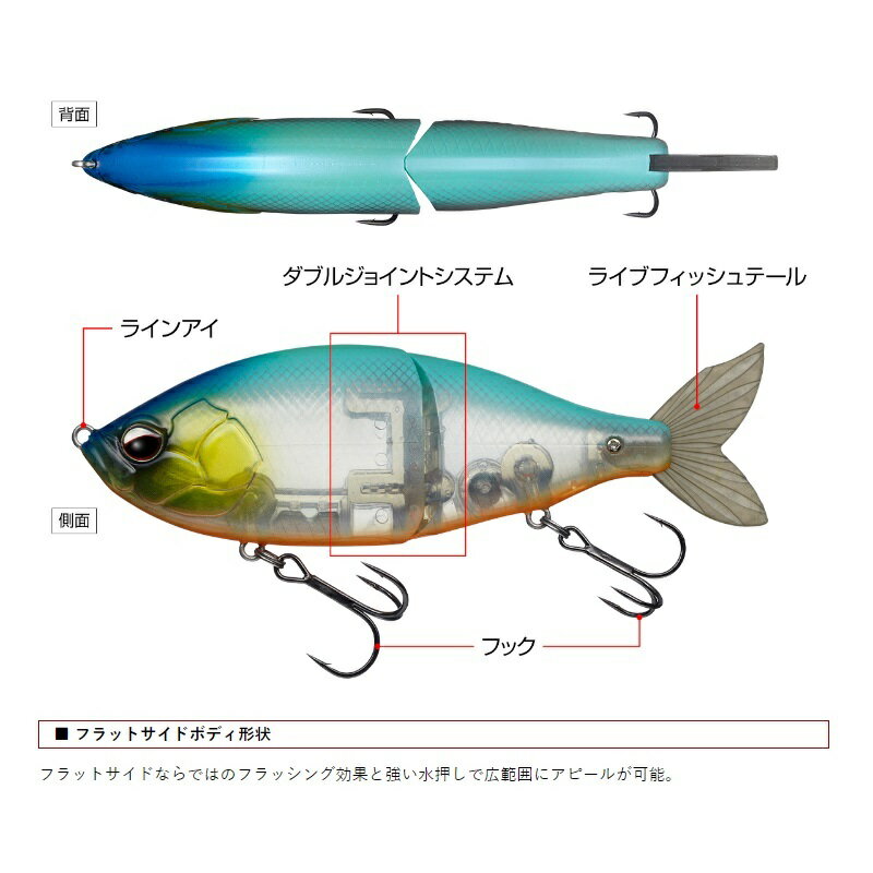 エバーグリーン　エスフラット フローティング #860 マットチャートマグマ