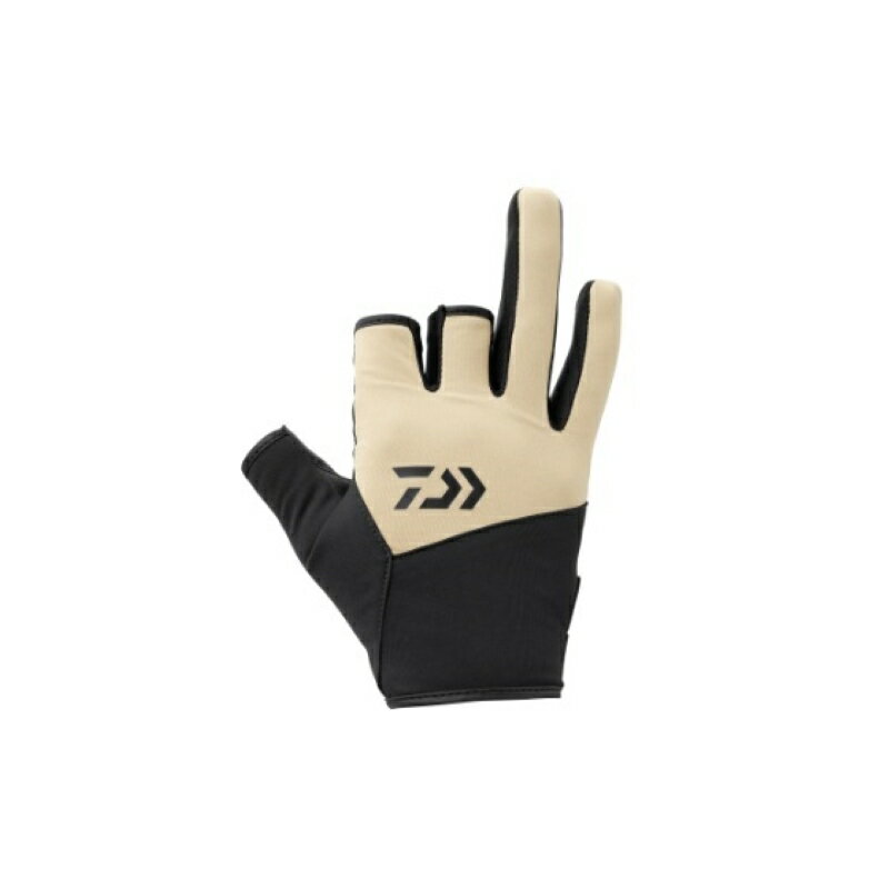 ダイワ　DG-8922W 防風グローブ 3本カット ベージュ L