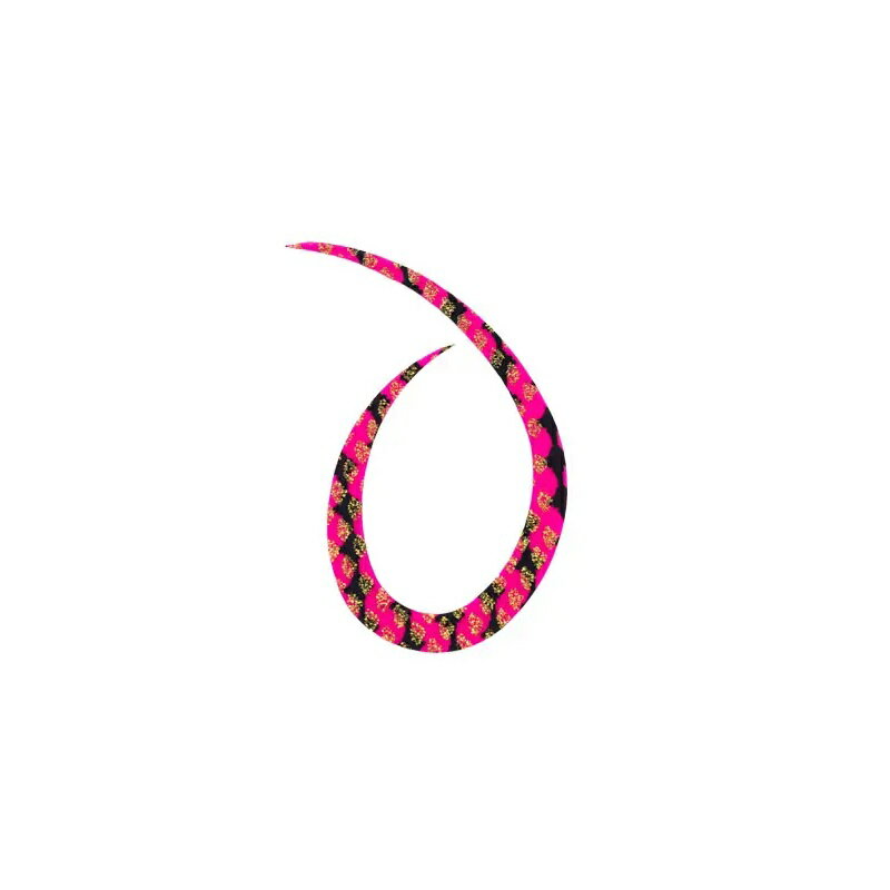 スタート シリコンネクタイ カーリー #31 ピンクゼブラ