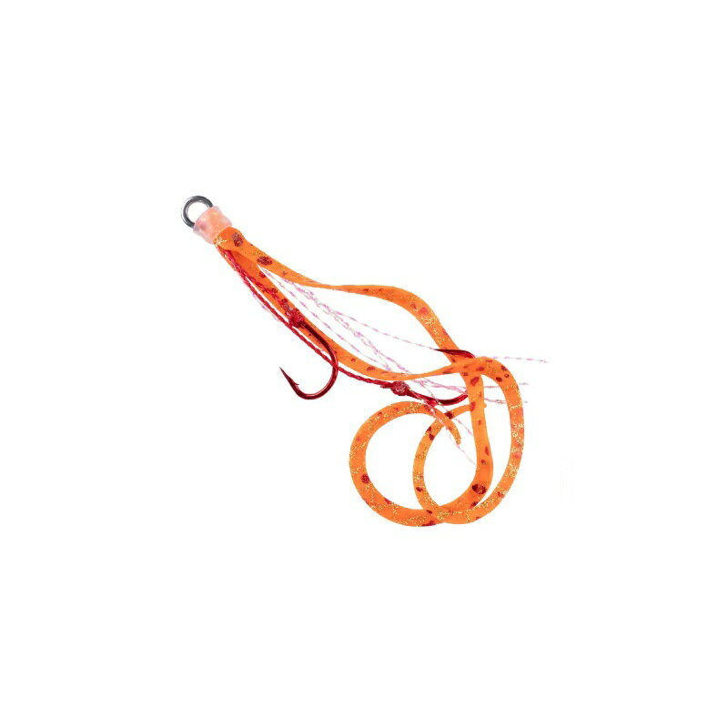 Fly Fishing Accessories - スタート　替ユニットダブルフックスキニーショートカーリーS #69 つぶつぶオレンジ