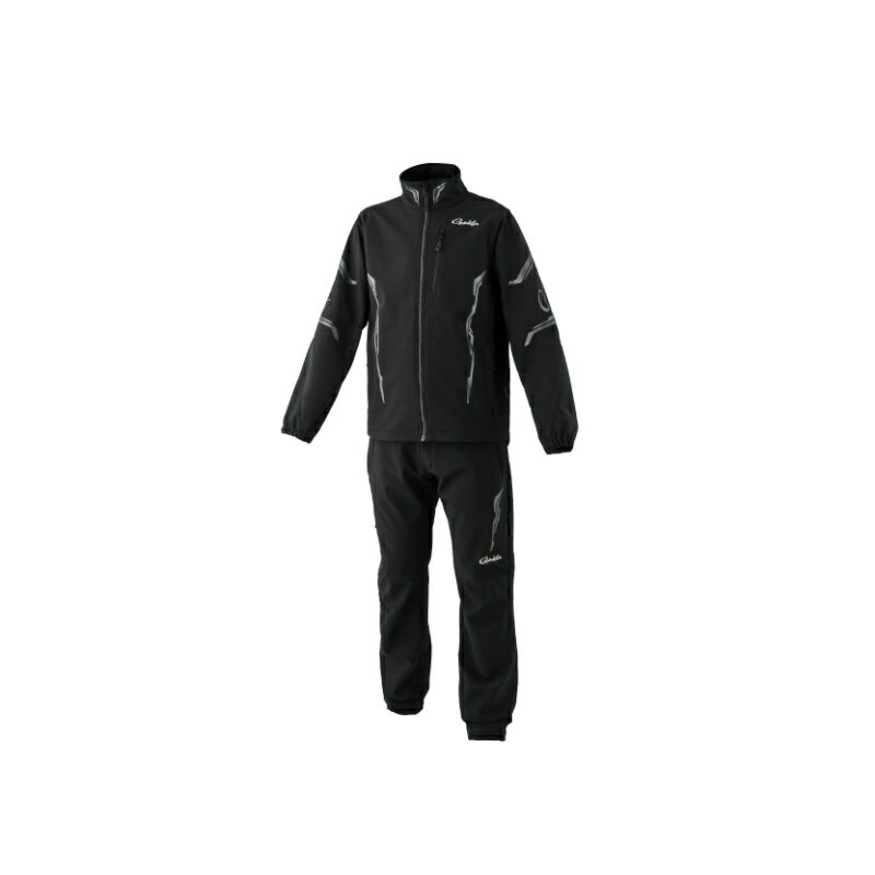 がまかつ　GM3764 ソフトシェルスーツ ブラック/ブラック 5L